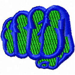 Boxing Embroidery Design 3